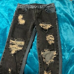 Unique two toned - One Teaspoon distressed jeans